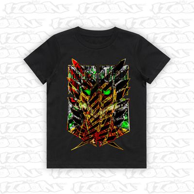 Attack On Titan artwork printed on AS Colour Kids Tee (front view)

