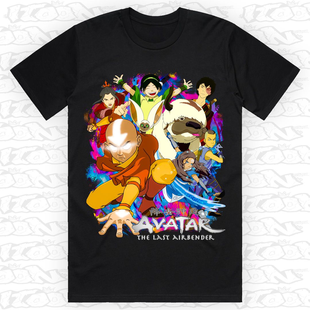 Avatar The Last Airbender, Style: Block Tee, Colour: Black