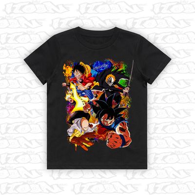 Anime Mania artwork printed on AS Colour Kids Tee (front view)