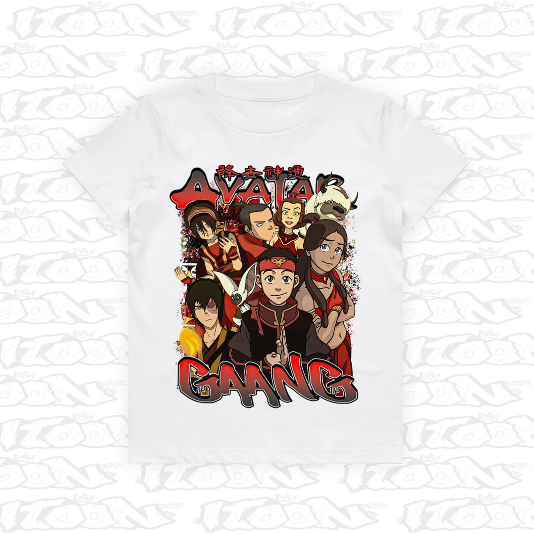 Avatar Gaang Kids, Style: Kids Tee, Colour: White