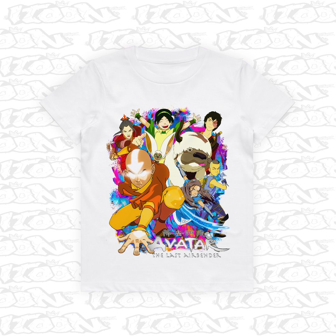 Avatar The Last Airbender Kids, Style: Kids Tee, Colour: White