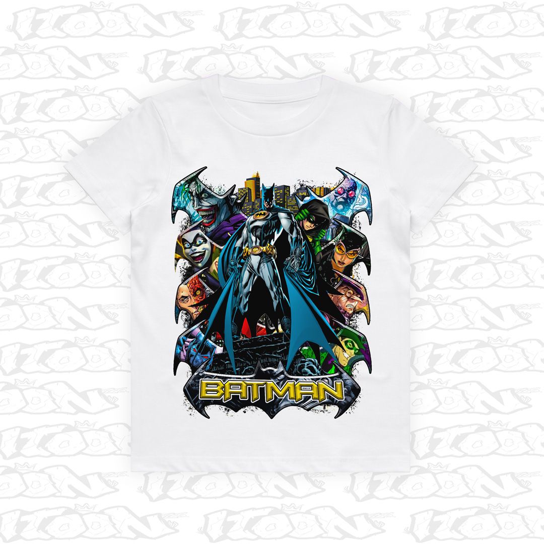 Batman Kids, Style: Kids Tee, Colour: White