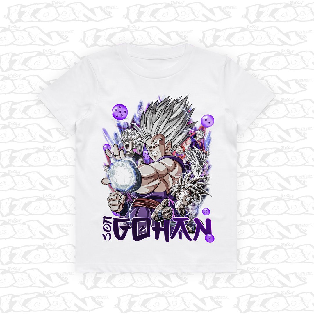 Beast Gohan Kids, Style: Kids Tee, Colour: White