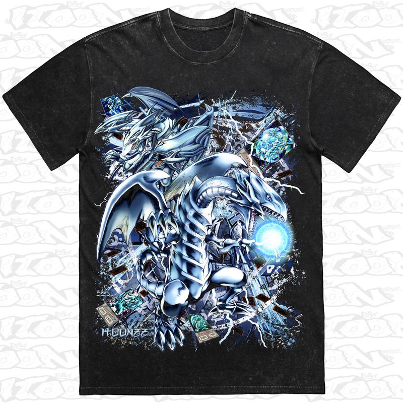 Blue Eyes artwork printed on AS Colour Heavy Stone Tee (front view)
