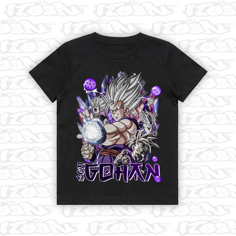 Beast Gohan artwork printed on AS Colour Kids Tee (front view)
