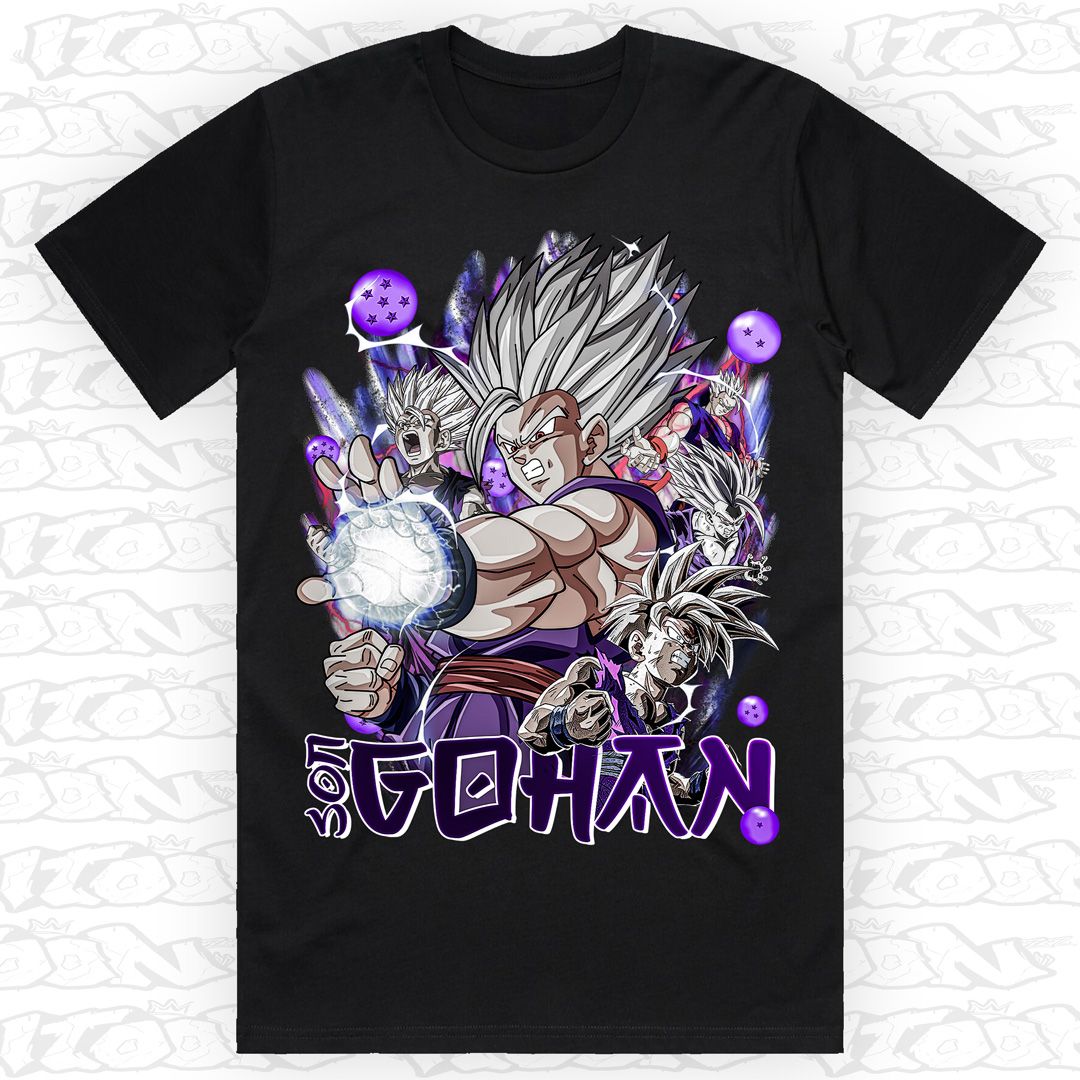 Beast Gohan, Style: Block Tee, Colour: Black