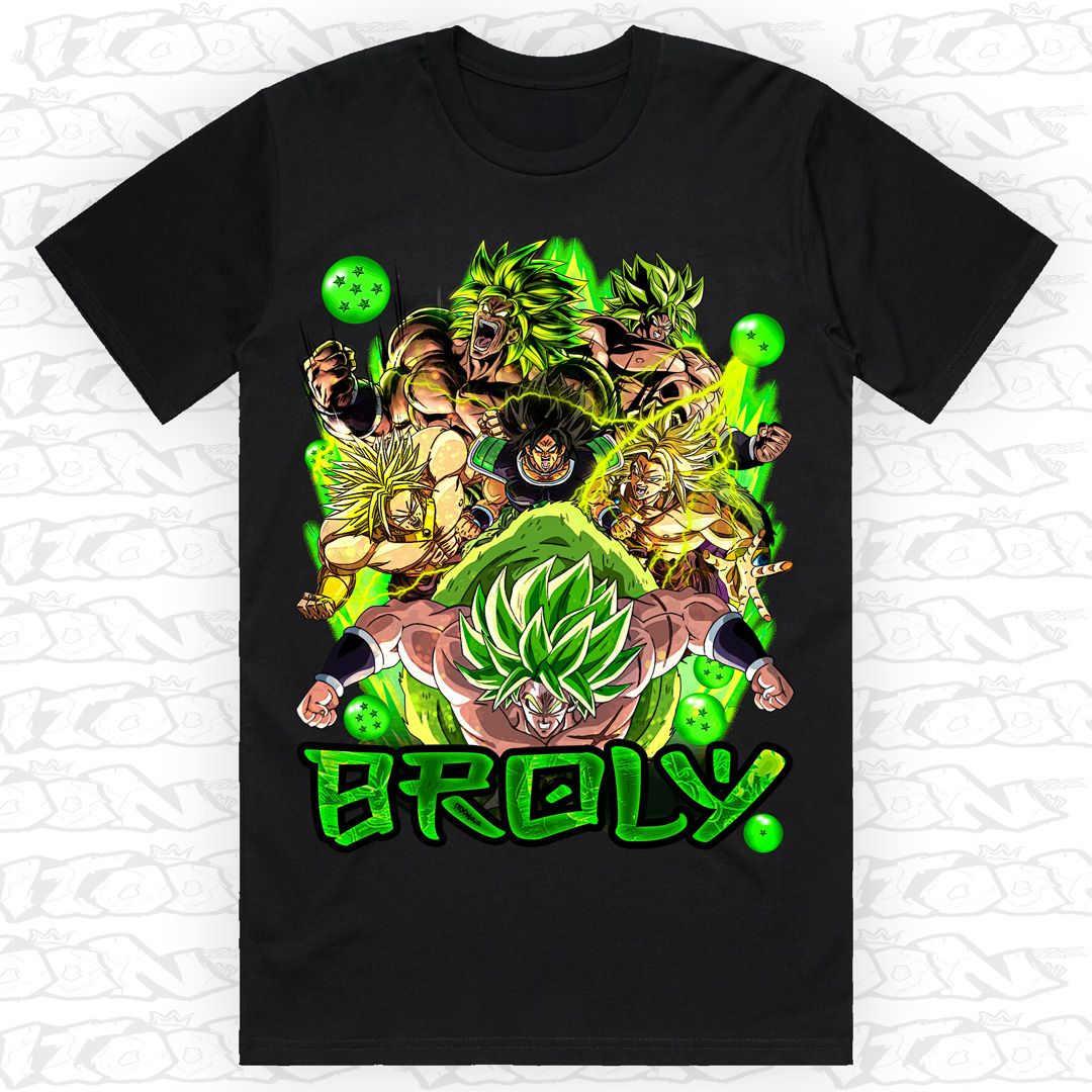 Broly Berserker, Style: Block Tee, Colour: Black