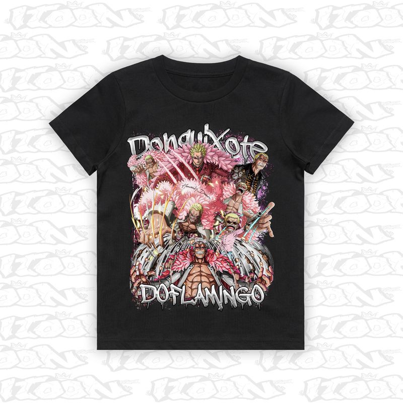 Doflamingo artwork printed on AS Colour Kids Tee (front view)
