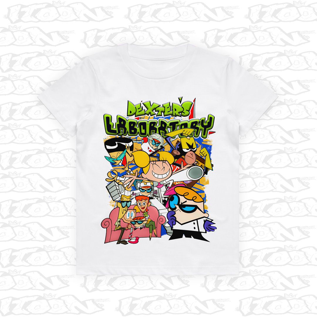Dexter’s Laboratory Kids, Style: Kids Tee, Colour: White