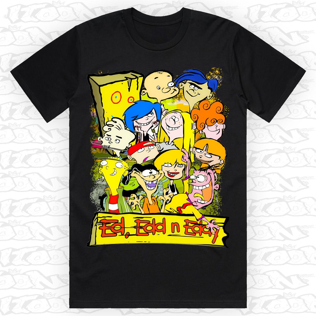 Ed, Edd n Eddy, Style: Block Tee, Colour: Black