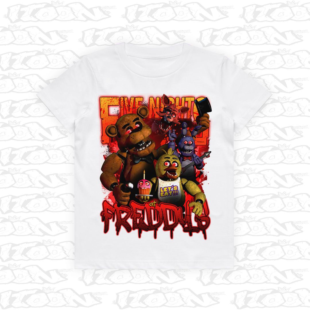 Five Nights at Freddy’s Kids, Style: Kids Tee, Colour: White
