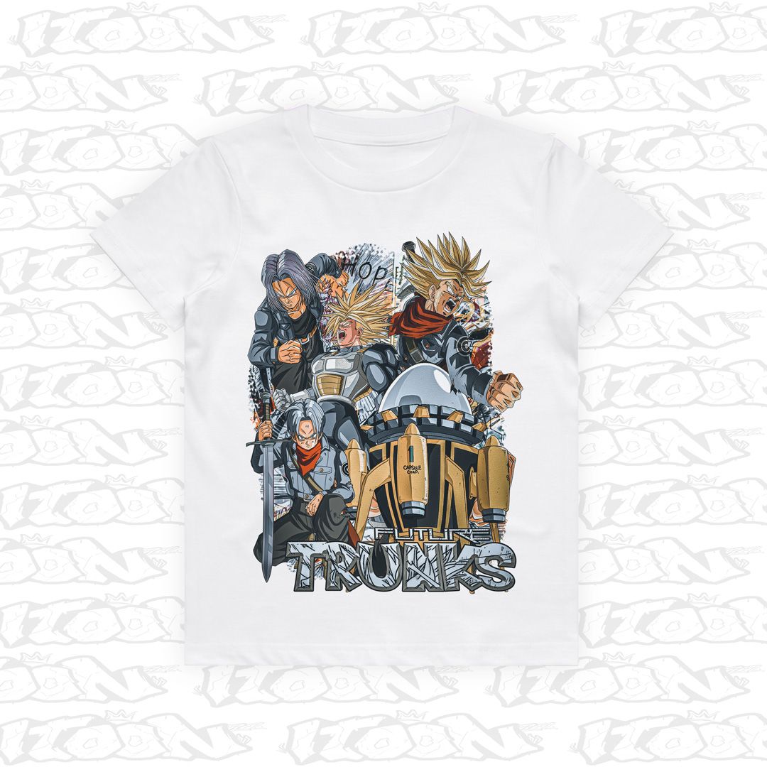 Future Trunks Kids, Style: Kids Tee, Colour: White