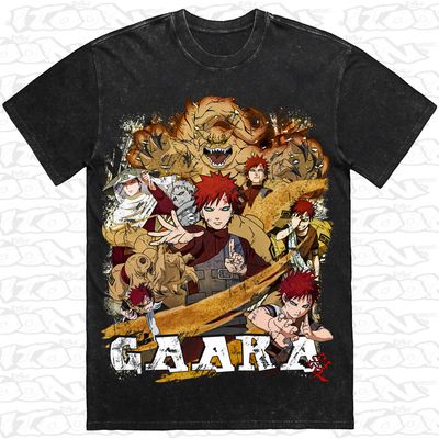 Gaara artwork printed on AS Colour Heavy Stone Tee (front view)
