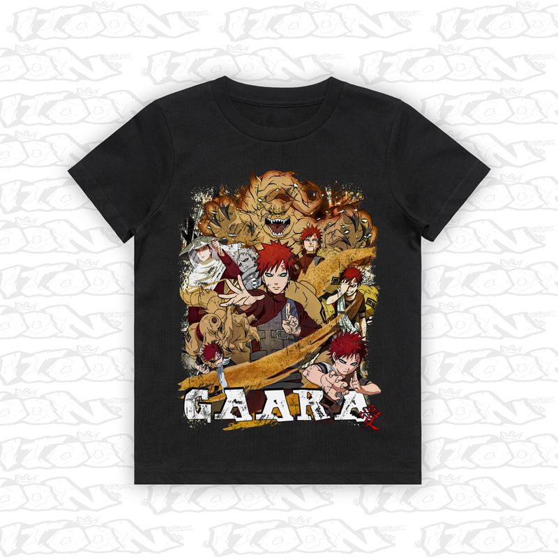 Gaara artwork printed on AS Colour Kids Tee (front view)
