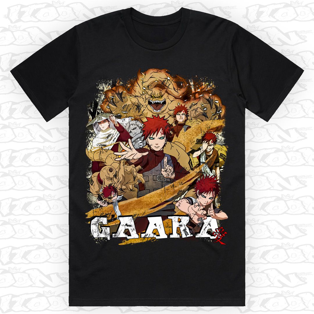Gaara, Style: Block Tee, Colour: Black