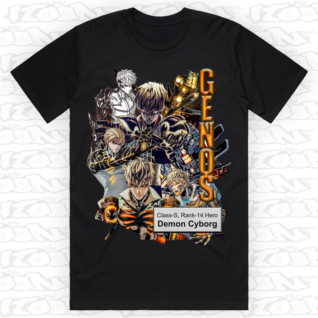 Genos, Style: Block Tee, Colour: Black