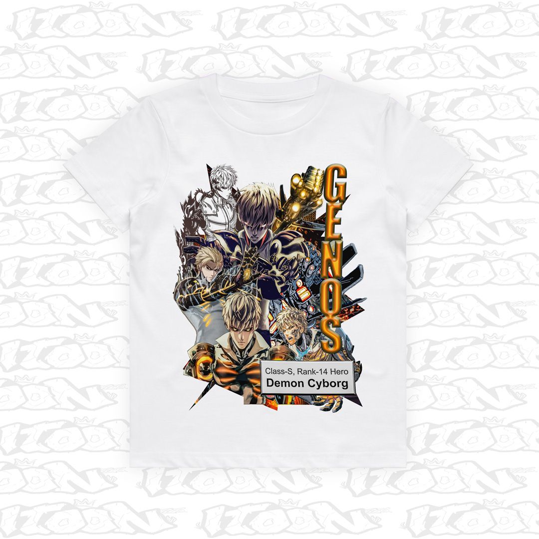 Genos Kids, Style: Kids Tee, Colour: White
