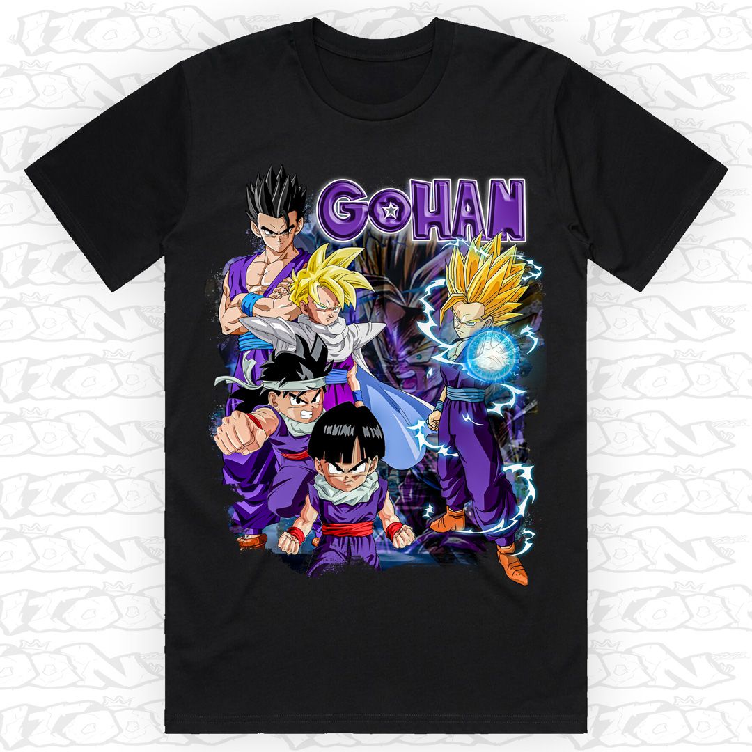 Gohan, Style: Block Tee, Colour: Black