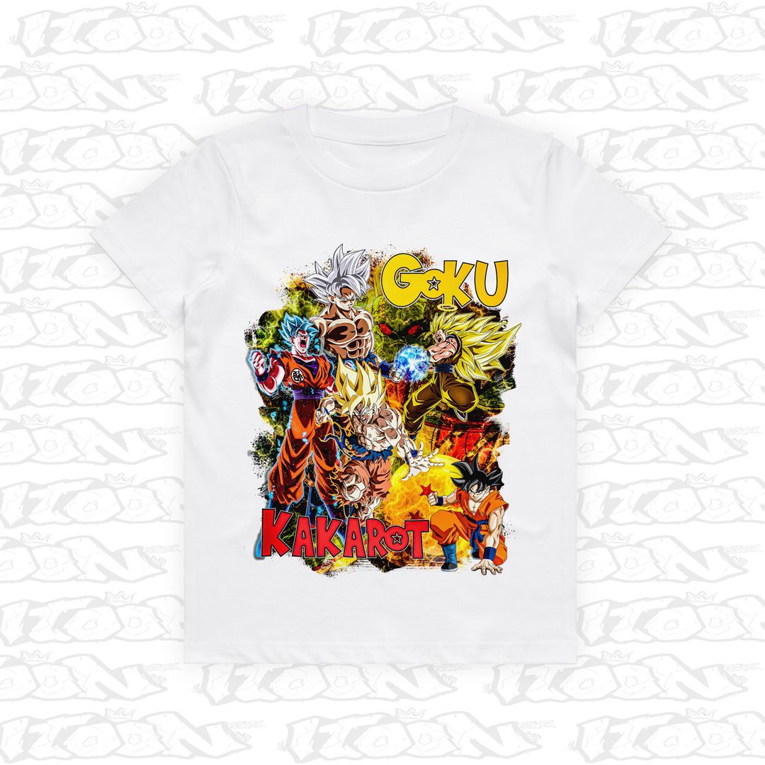 Goku Kids, Style: Kids Tee, Colour: White