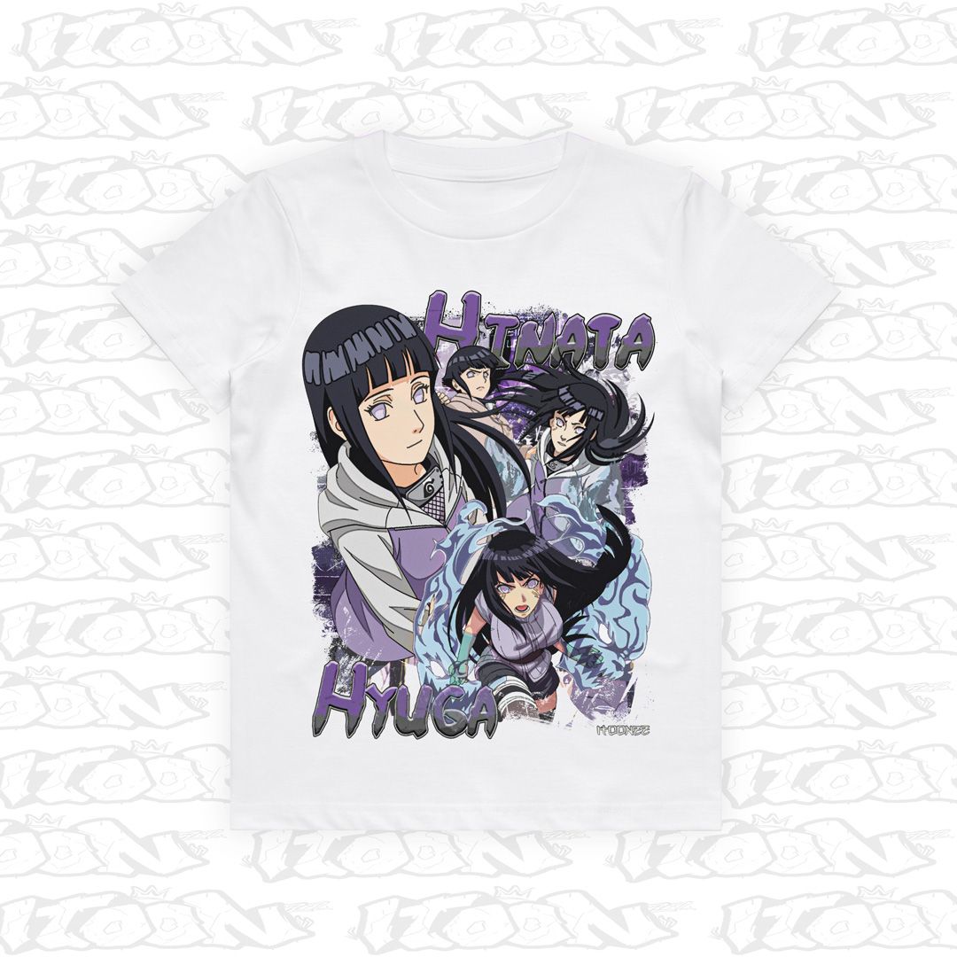Hinata Hyuga Kids, Style: Kids Tee, Colour: White