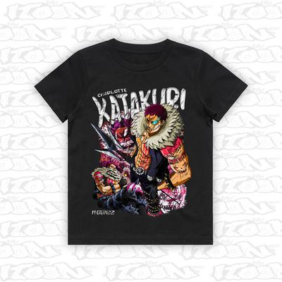 Charlotte Katakuri artwork printed on AS Colour Kids Tee (front view)
