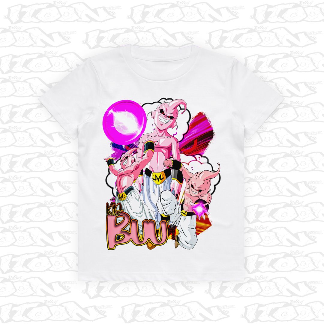 Kid Buu Kids, Style: Kids Tee, Colour: White