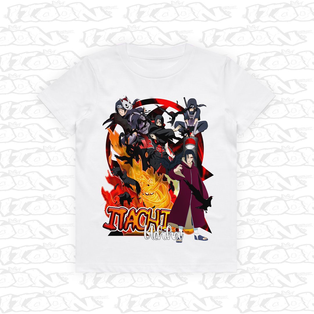 Itachi Uchiha Kids, Style: Kids Tee, Colour: White