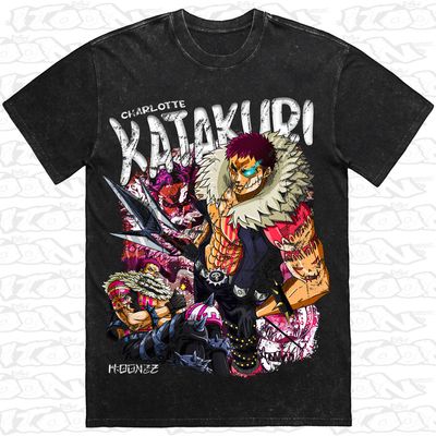Charlotte Katakuri artwork printed on AS Colour Heavy Stone Tee (front view)
