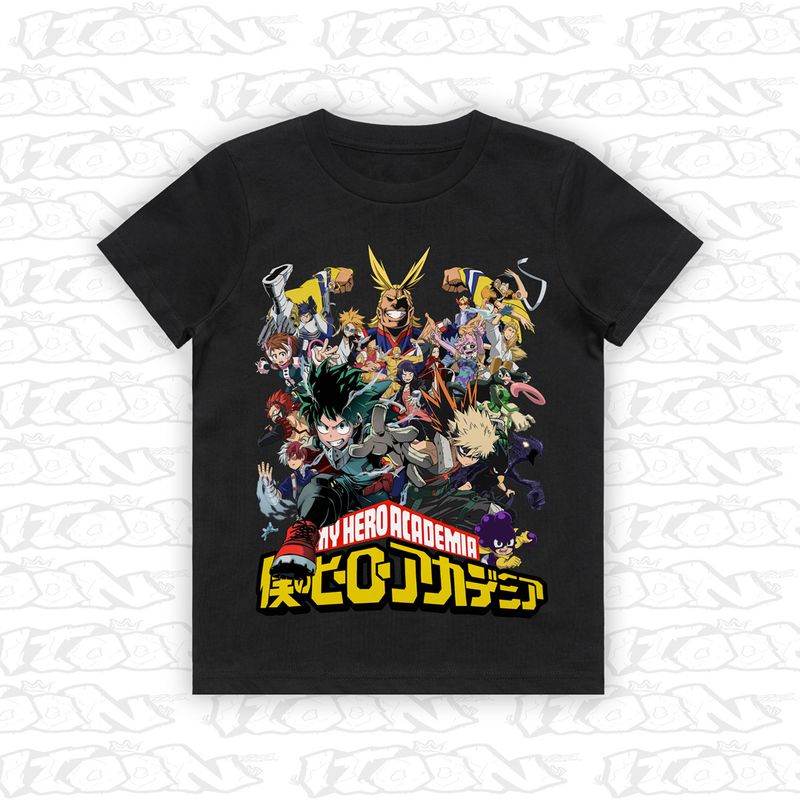 My Hero Academia artwork printed on AS Colour Kids Tee (front view)
