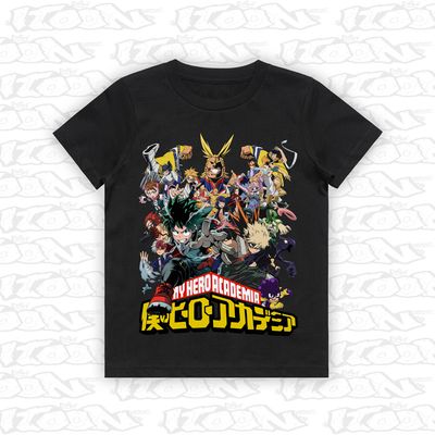 My Hero Academia artwork printed on AS Colour Kids Tee (front view)
