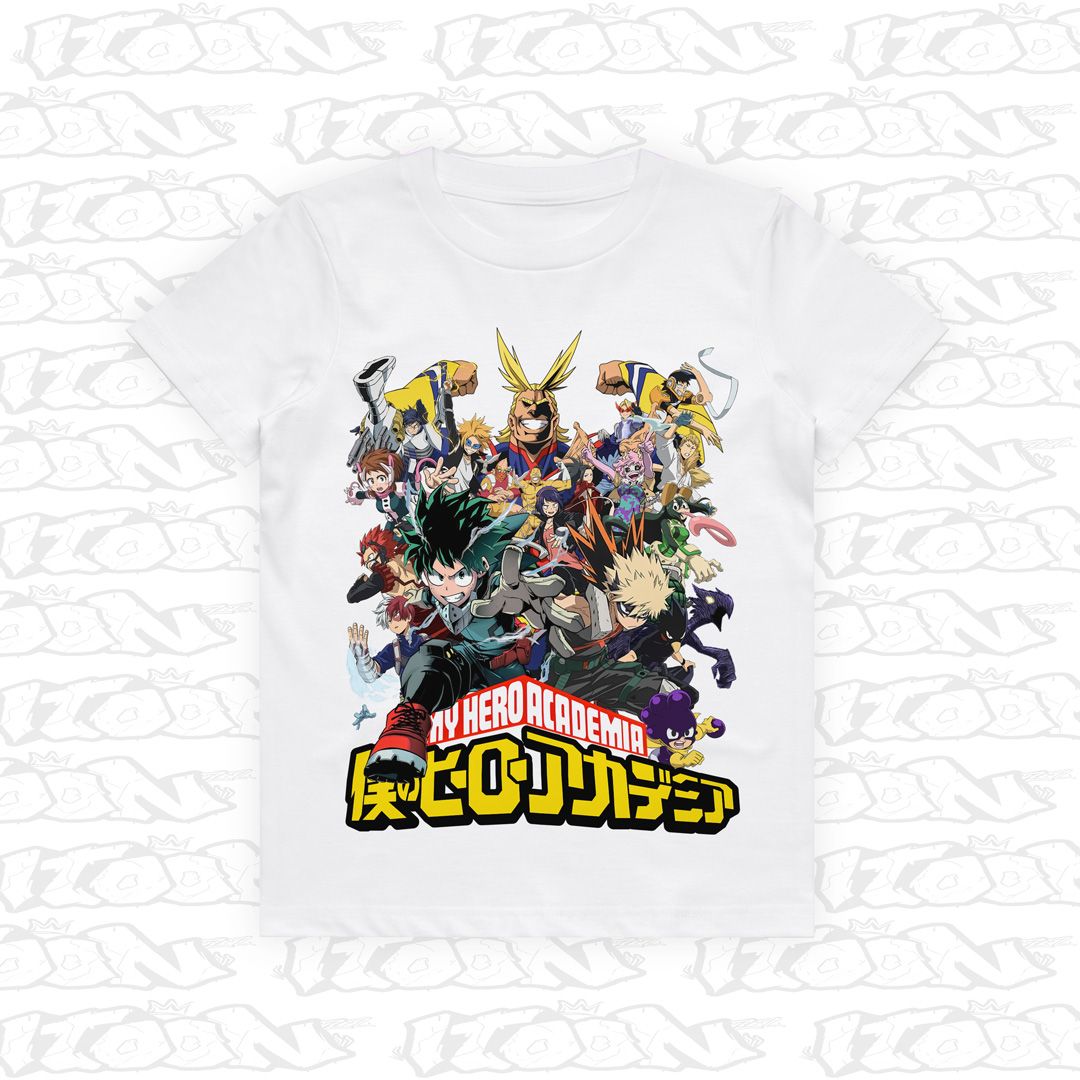 My Hero Academia Kids, Style: Kids Tee, Colour: White