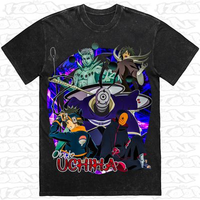 Obito Uchiha artwork printed on AS Colour Heavy Stone Tee (front view)
