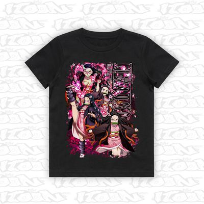 Nezuko Kamado artwork printed on AS Colour Kids Tee (front view)
