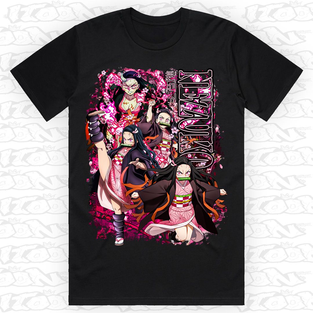 Nezuko Kamado, Style: Block Tee, Colour: Black