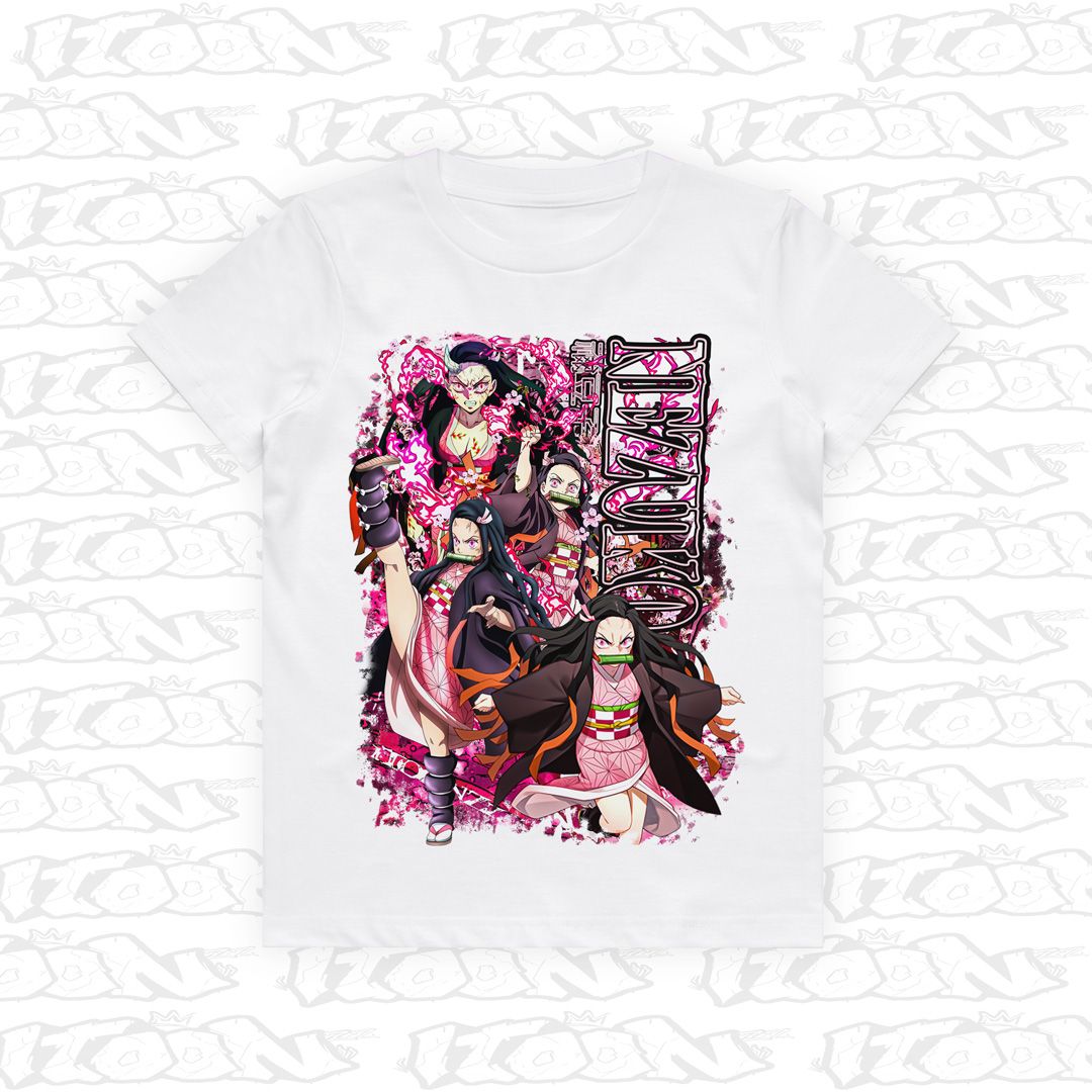 Nezuko Kamado Kids, Style: Kids Tee, Colour: White