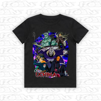 Obito Uchiha artwork printed on AS Colour Kids Tee (front view)
