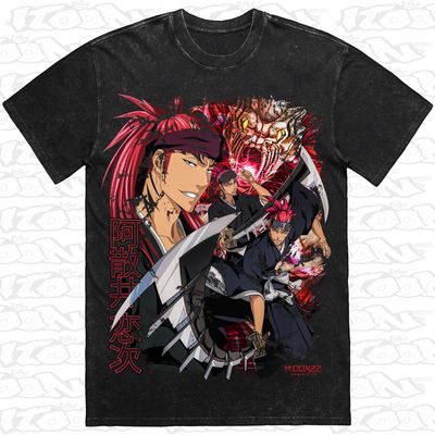 Renji Abarai artwork printed on AS Colour Heavy Stone Tee (front view)
