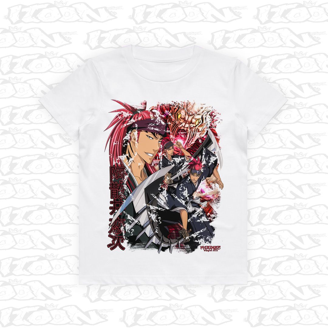 Renji Abarai Kids, Style: Kids Tee, Colour: White