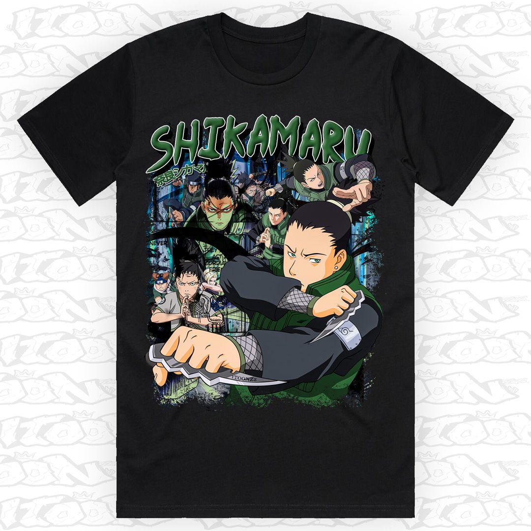Shikamaru Nara, Style: Block Tee, Colour: Black