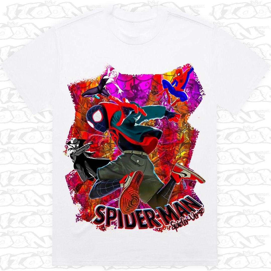 Spider-Man Spider-Verse Kids, Style: Kids Tee, Colour: White