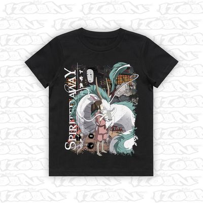 Spirited Away artwork printed on AS Colour Kids Tee (front view)

