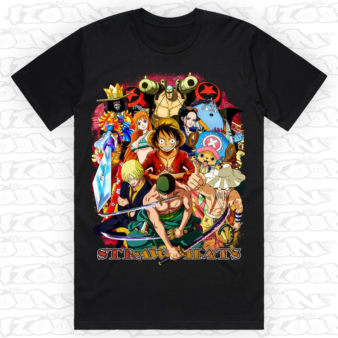 Straw Hats, Style: Block Tee, Colour: Black