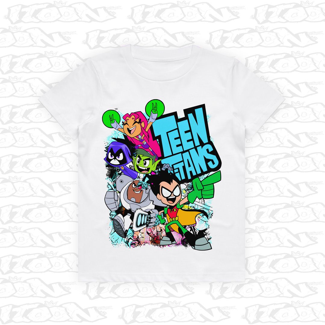 Teen Titans Kids, Style: Kids Tee, Colour: White