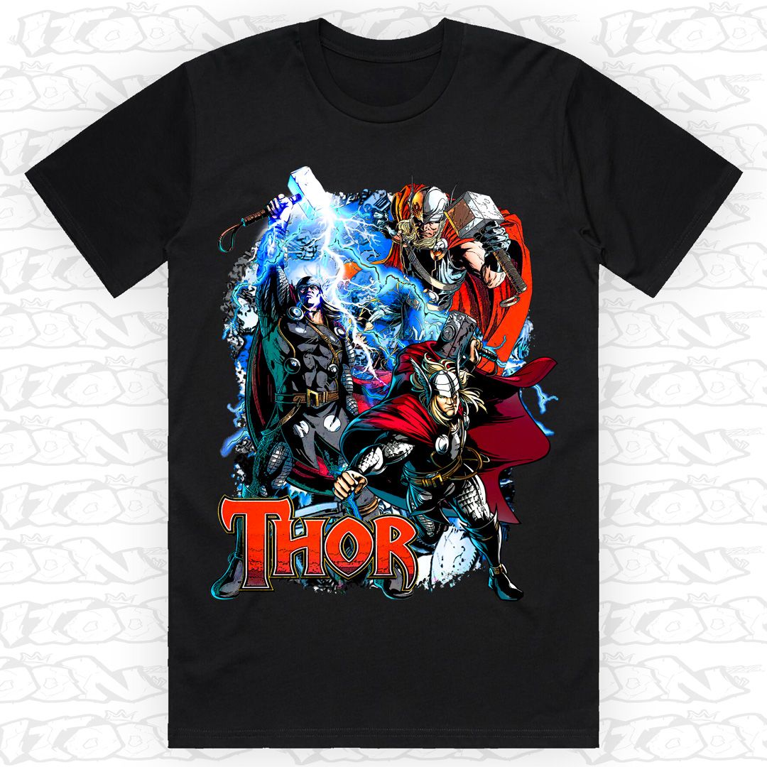 Thor, Style: Block Tee, Colour: Black