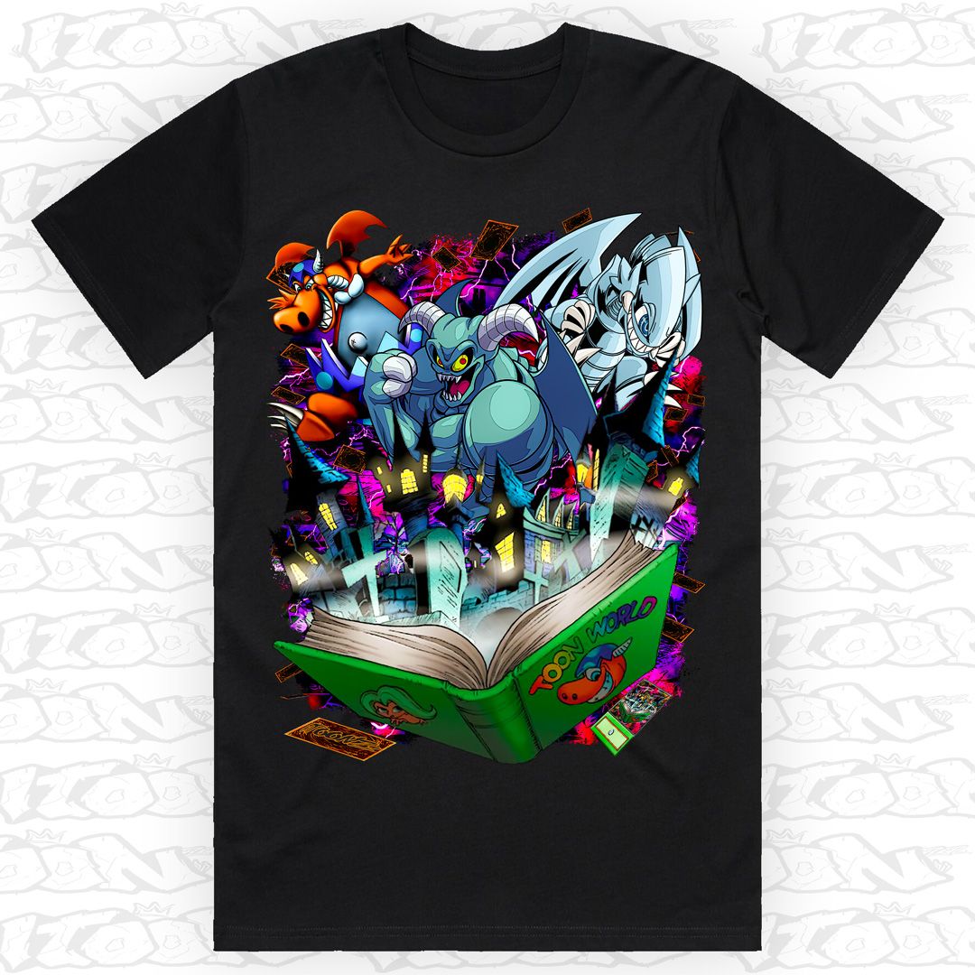 Toon World, Style: Block Tee, Colour: Black