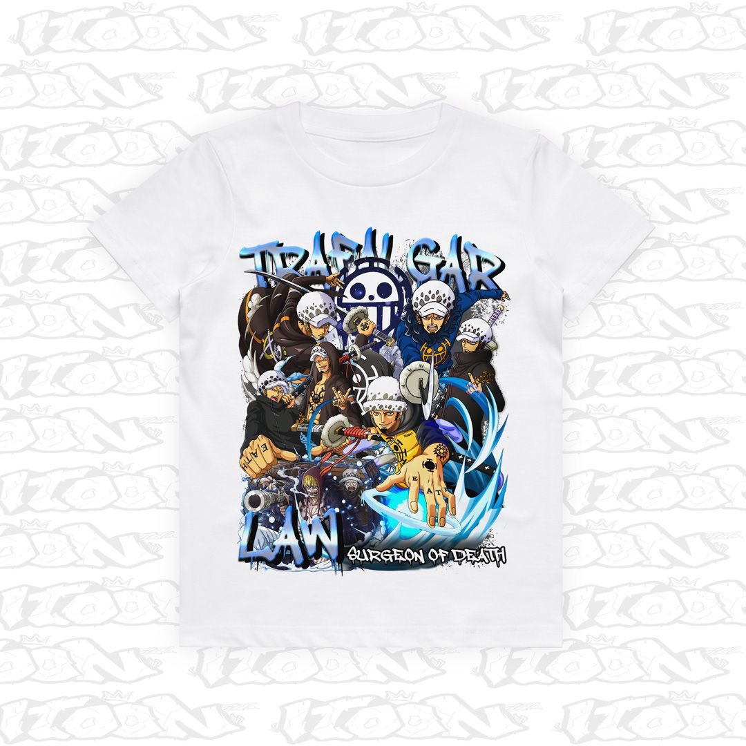 Trafalgar Law Kids, Style: Kids Tee, Colour: White