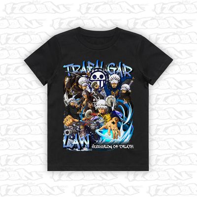 Trafalgar Law artwork printed on AS Colour Kids Tee (front view)
