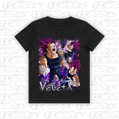 Vegeta Ultra Ego artwork printed on AS Colour Kids Tee (front view)
