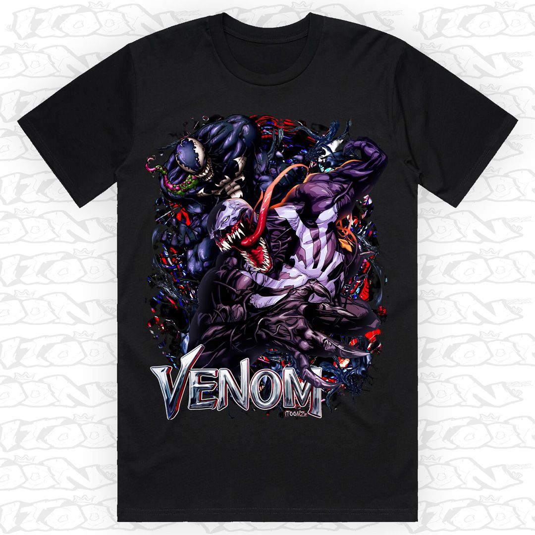 Venom, Style: Block Tee, Colour: Black