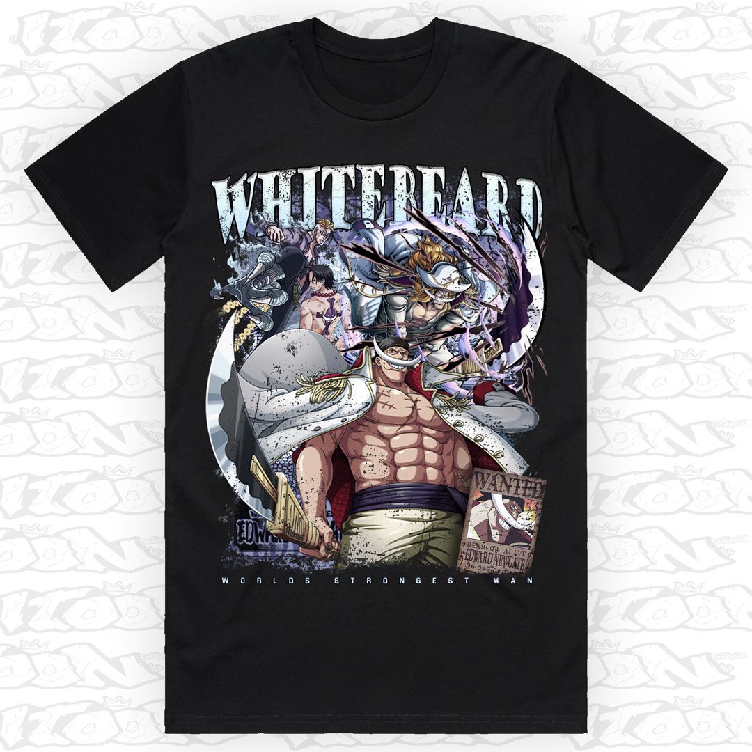 Whitebeard, Style: Block Tee, Colour: Black